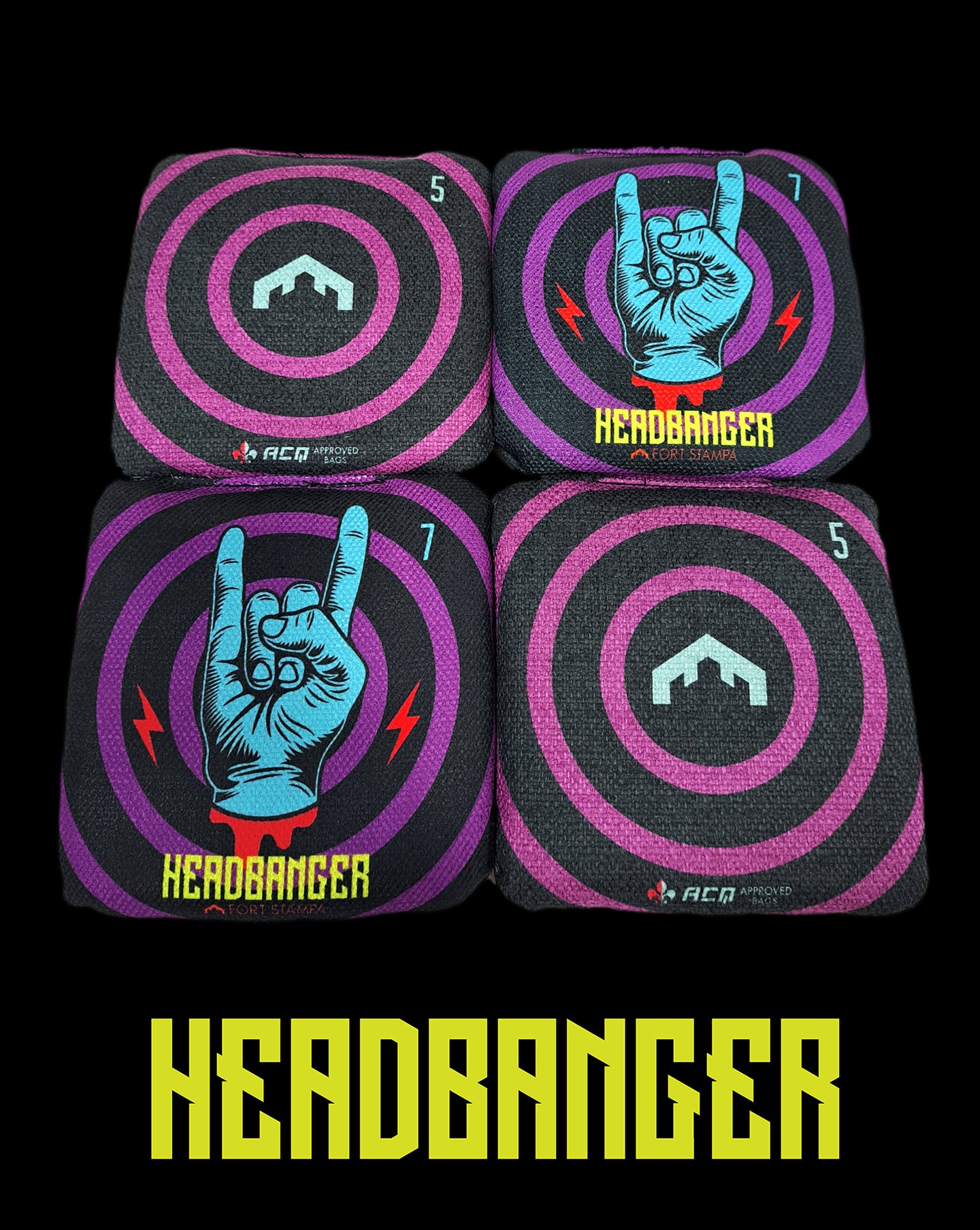 HEADBANGER | Cornhole Bags | Fort Stampa