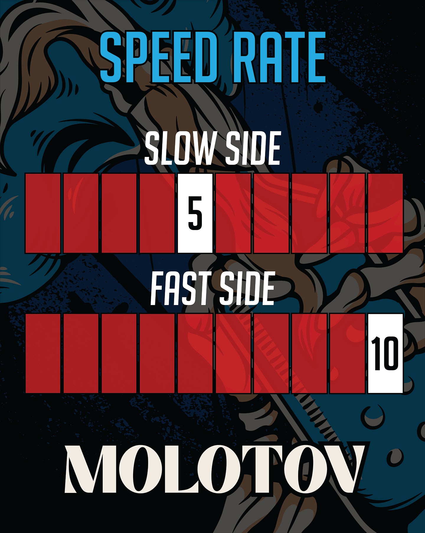 MOLOTOV  | Cornhole bags | Speed Chart | Fort Stampa
